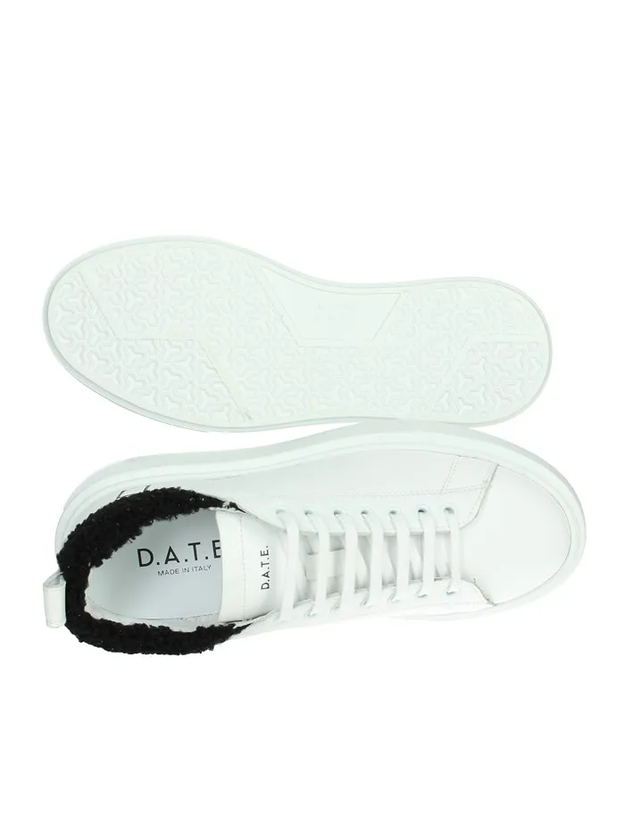 D.A.T.E.  SNEAKERS BASSA W391-SF-TC-WB BIANCO/NERO