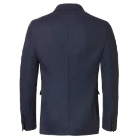 Giacca sciolta Weis a righe sottili elasticizzate Blu