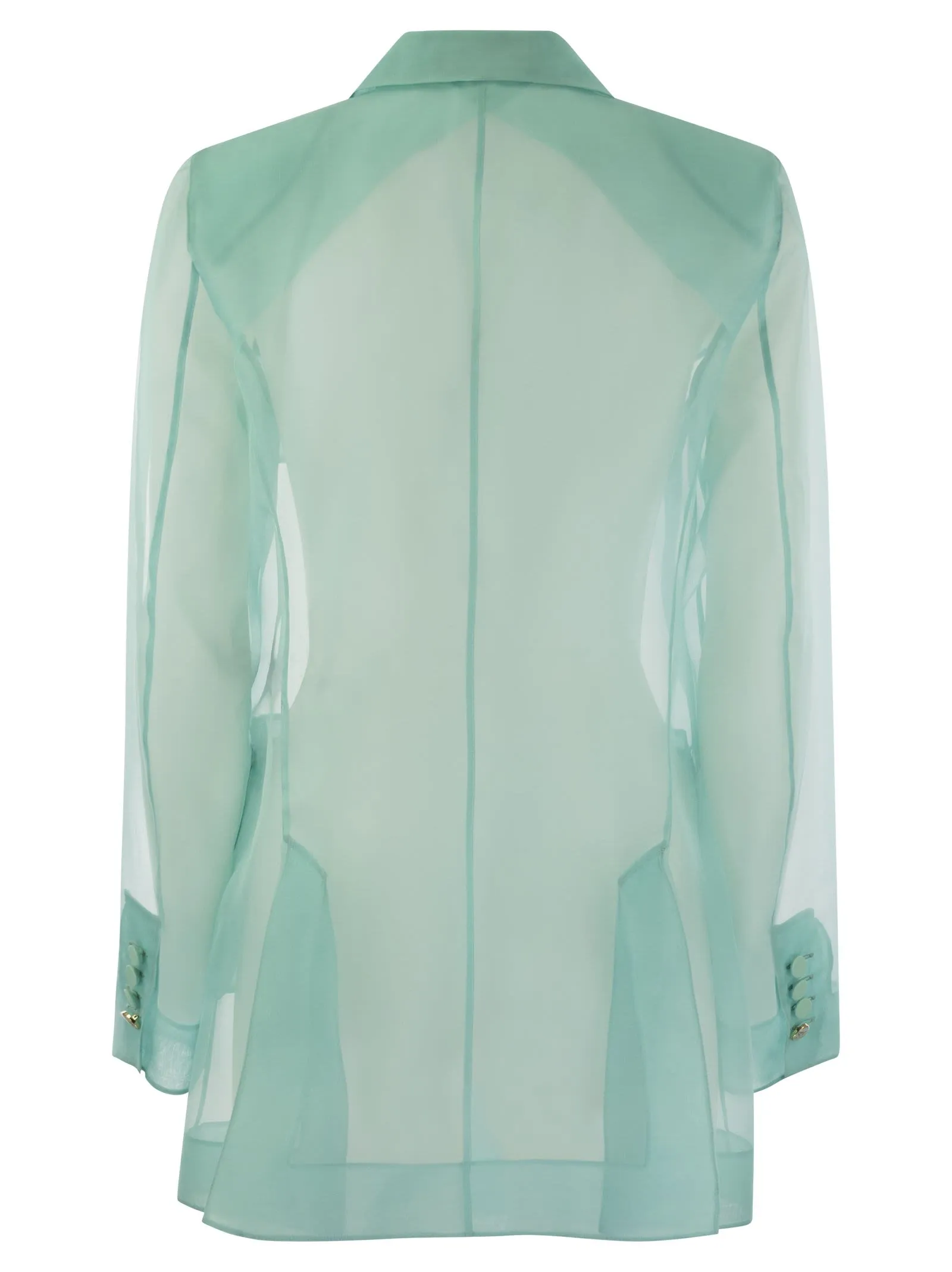 NEGRAR – Silk organza double-breasted blazer