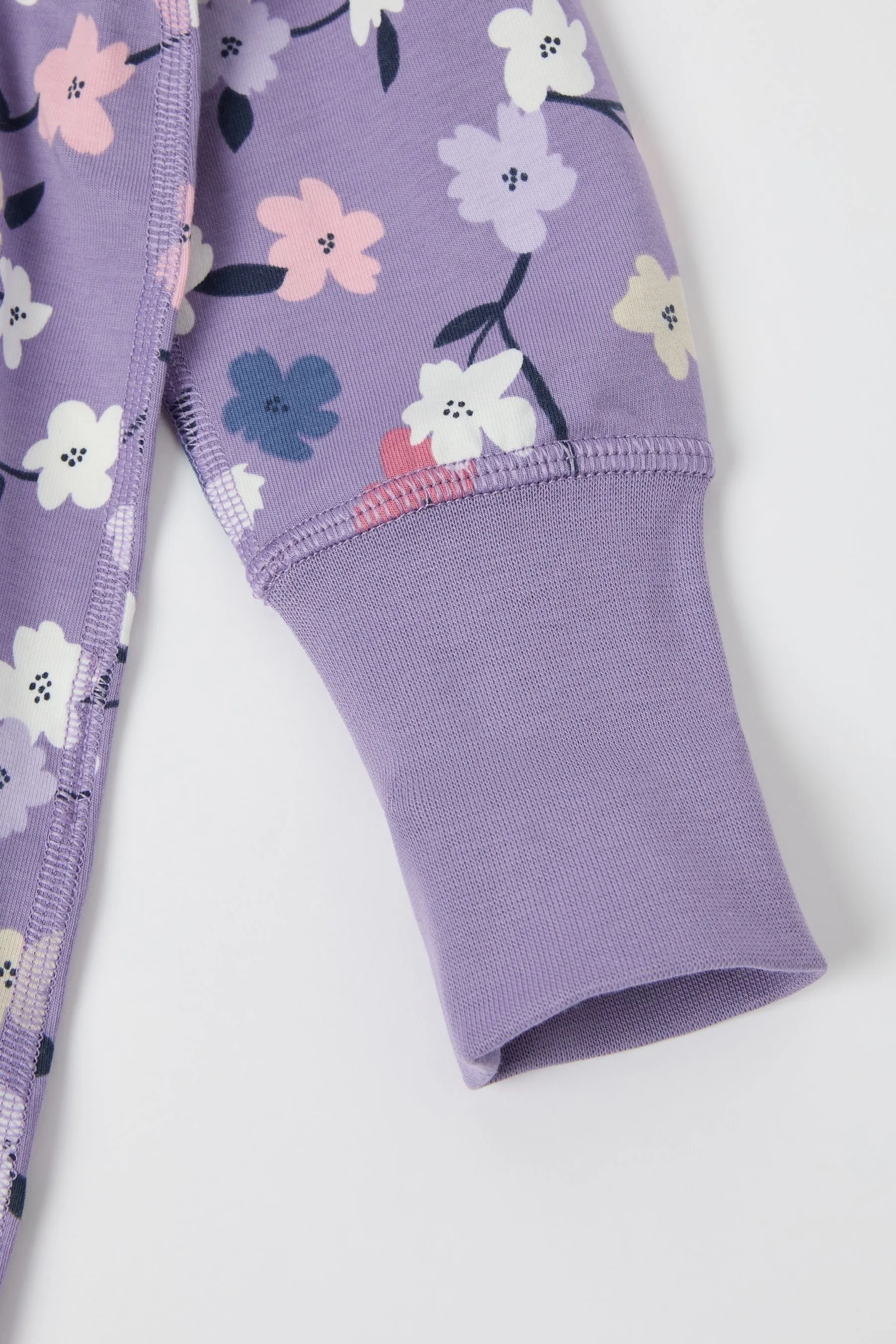 Polarn O Pyret Organic Cotton Space Print Sleepsuit    