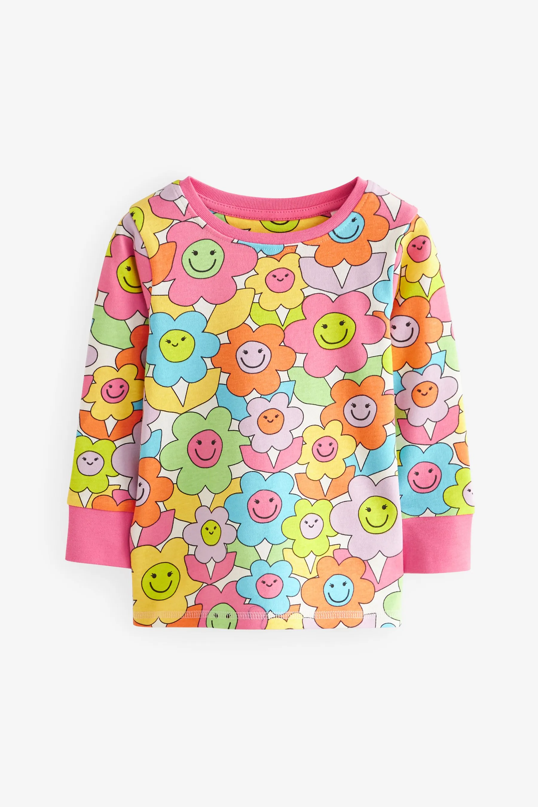 Printed Long Sleeve 100% Cotton Pyjamas 3 Pack (9mths-10yrs)    